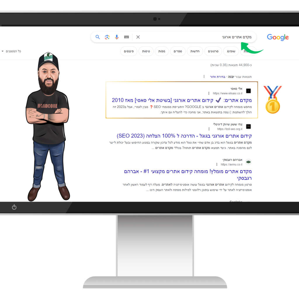 קורס קידום אתרים אורגני בגוגל עם אלי סאסי